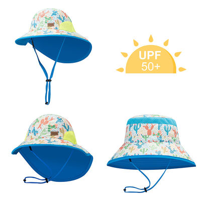 OEM ODM Summer Floral Beach Outdoor سطل کلاه با فلپ گردن