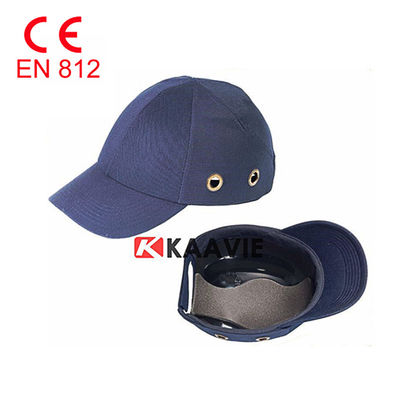 CE Cotton Mesh Safety Bump Cap En812 ABS Inner Shell 60cm آبی رنگ