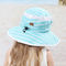 کلاه ضد آفتاب UV 50 مقاوم در برابر اشعه ماوراء بنفش UV UPF با یقه گرد 43 سانتی متر 55 سانتی متر
