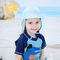 کلاه سطل کودک قابل تنظیم با لبه وسیع UV 50+ 100٪ پنبه