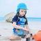 آبی رنگ قابل تنظیم کلاه کودک سطل UPF 50+ محافظت در برابر آفتاب
