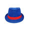 لوگوی Unisex Fedora Panama Trilby کلاه آبی قابل تنظیم 56 سانتی متر