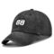 ODM White Black 5 پنل بیس بال کلاه سفارشی نوارهای پنبه ای پوشش دهنده