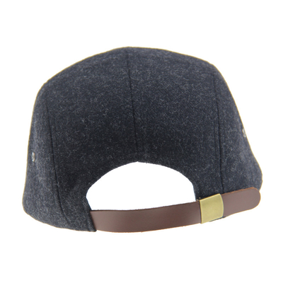 کلاه بانو PU پشم کمپینگ بیسبال کلاه 5 پانل کلاه Snapback با لوگو چرم