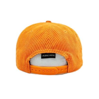 یک جنس ساخته شده 6 پانل کلاه Snapback کلاه Corduroy Flat Peak Mid Profile Snapback