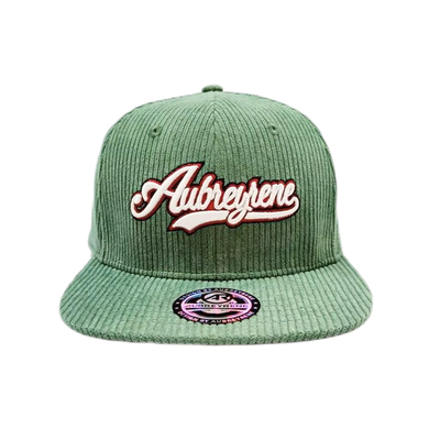 یک جنس ساخته شده 6 پانل کلاه Snapback کلاه Corduroy Flat Peak Mid Profile Snapback