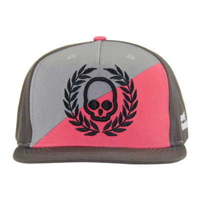 دو رنگ پنل جلویی پنبه کلاه Snapback سفارشی طراحي 5 پنل کلاه های شیک