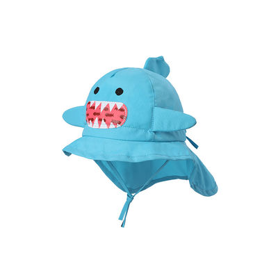 کلاه سطل بچه گانه Animal Anti UV UVP UPF 50+ رنگ آبی لبه وسیع
