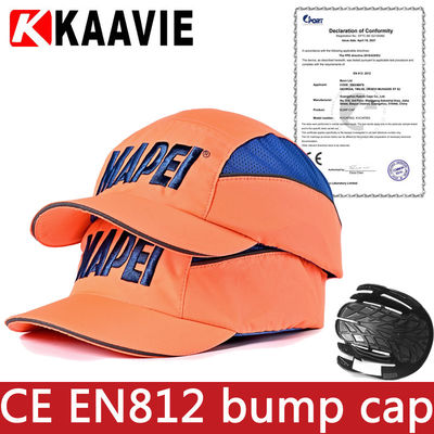 CE EN812 Hi Vis Bump Cap ایمنی بیس بال سبک مقاوم در برابر ضربه