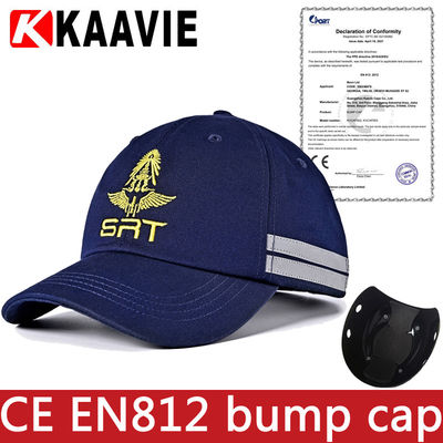 CE EN812 Blue Blue Industrial Bump Cap Abs Insert Adjustable fastening
