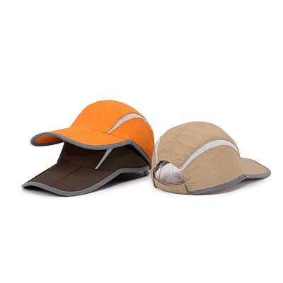 لوگوی گلدوزی کلاه بیسبال یونیسکس 6 پنل نایلونی اسپرت سریع خشک کن