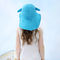 کلاه سطل بچه گانه Animal Anti UV UVP UPF 50+ رنگ آبی لبه وسیع
