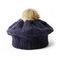 زنان زمستانی بافتنی Beanie کلاه 56cm Pom Pom Fur Beanie BIO پنبه شسته شده