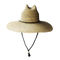 ODM Surf Beach Straw Sun Hats چمن طبیعی توخالی برای زنان مرد