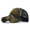ISO تایید شده Camouflage Mesh Cap 3D Embroidered Trucker Hat 6 Panel